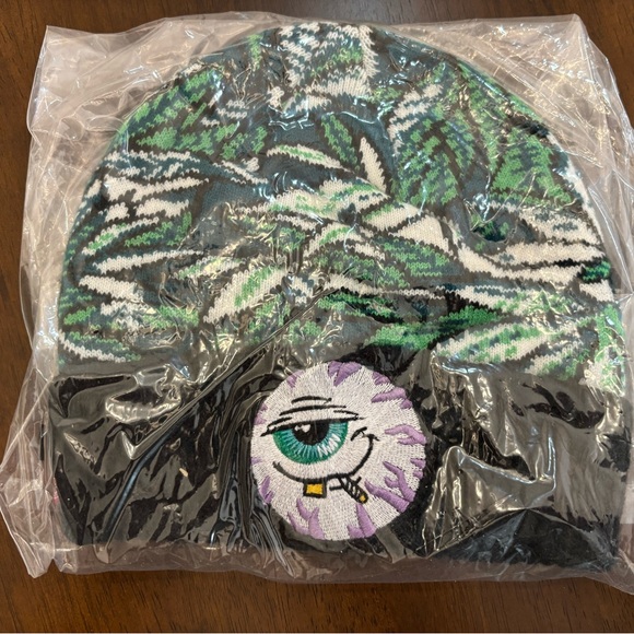 Mishka Stoney Baloney Beanie - Black / Green / Purple - One Size - Picture 5 of 5